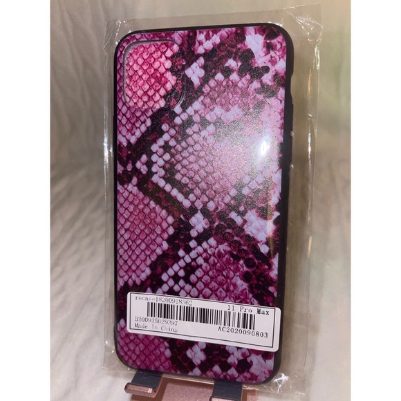Pink Snakeskin Print iPhone 11 Pro Max Case 💖 - Picture 13 of 17